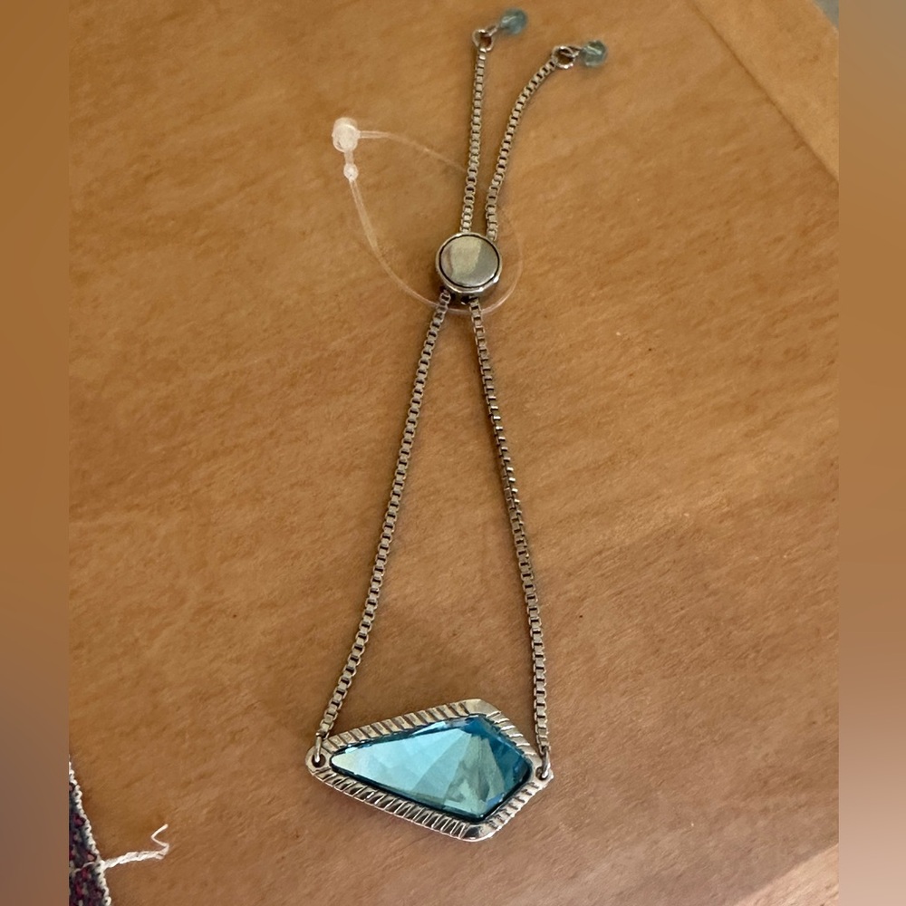 Luca + Danni Silver and Blue Adjustable Bracelet